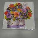 Birthday Cards, Happy Birthday Cards with Music & Lights, Daisy and Yellow Rose, 10 Inch Life Sized Forever Flower Bouquet Greeting Card Gifts for Wife Women Mom Grandma Sister