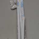 AIZESI 1PCS Spring Tension Curtain Rods 24 to 46 Inch White Tension Rod Spring Curtain Rod Short Curtains Rod 's Tension Adjustable Curtain Rods for Window, (With One Set Rod's Holder)