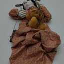 Scary Halloween Decorations Outdoor Hanging Swinging Doll Girl with Sound & Slap Activated, Light Up Eyes Creepy Sound Expressions, Large Scary Halloween Decor Props for Indoor Outside