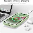 Vooii Compatible with iPhone 13 Pro Case, Liquid Silicone Upgrade [Camera Protection] [Soft Anti-Scratch Microfiber Lining] Shockproof Phone Case for iPhone 13 Pro 6.1 inch - Matcha