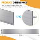 Moxweyeni Front Control Freestanding Range Universal Backguard 35.75" X 4.75" Stainless Steel Backsplash for Stove, Easy Installation Hood Backsplash for Most Kitchen Brands Stove(Silver)