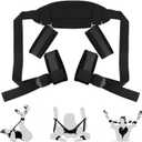 Sex Body Bondage Harness Belt with Handcuffs, Punk Pu Leather Bondage Restraints for Adult Play, BDSM Erotic Clothing Slutty Sex Outfits Restraints for Bedroom, SM Sex Toys for Couples