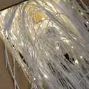 Baquler Pack of 4 Lighted Birch Tree - 4' 5' 6' 8' Large Christmas Warm-White LED 8 Mode Light Birch Tree Decoration Set for Thanksgiving Holiday Fall Winter Party Decor, Indoor & Outdoor