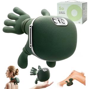 2026 New Electric Shiatsu Neck and Back Massager, Neck Massager with Heat, Shoulder Massager, 3 Intensity Levels + 2 Heat Settings, 4D Kneading Massage, Simulates a Real Palm Massage for Comfort