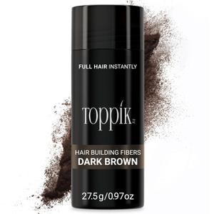 Toppik Hair Building Fibers, Fill In Fine or Thinning Hair Instantly Thicker, Fuller Looking Hair 9 Shades, 4 size options