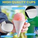 Smygoods Disposable White Paper Cone Cups (Pack of 600-4.5 oz) Eco-Friendly, Leak-Proof, Ideal for Events, Water Coolers, Quick Hydration & Efficient Cleanup