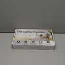 24PCS Rectangular Chair Leg Floor Protectors for Hardwood Floors, Thicken Rubber Chair Leg Cap Covers, Non Slip Furniture Leg Pads to Protect Wood Tile Floors from Scratches and Reduce Noise (Black)