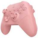 eXtremeRate ASR Version Redesigned Full Set Shell Buttons for Xbox Series X/S Controller, Ergonomic Trigger Stop Rubberized Grip Faceplate Backplate for Xbox Core Controller - Pale Red