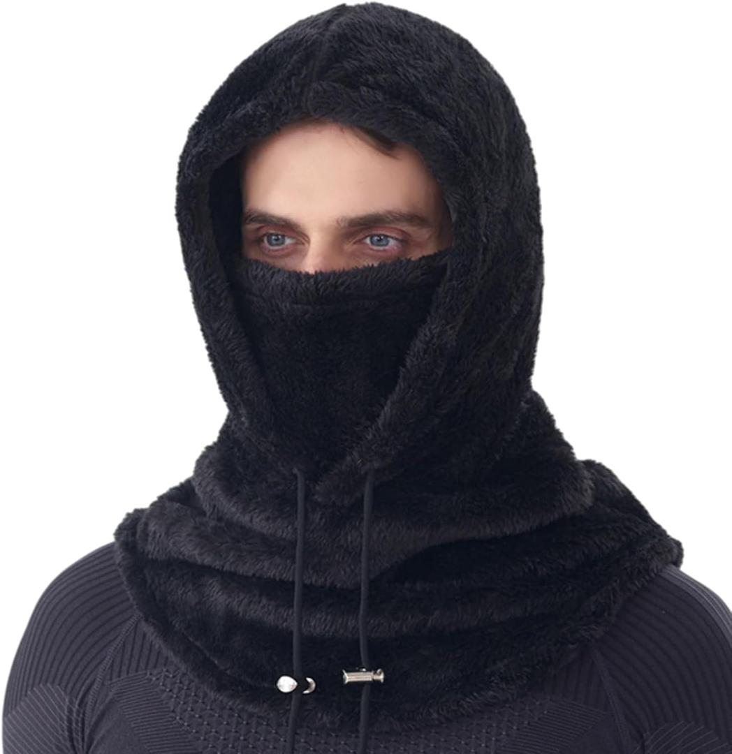 Balaclava Ski Mask Winter Fleece Thermal Windproof Hood Mask, Helmet Cover Cap Neck Gaiter for Men Women Cold Weather