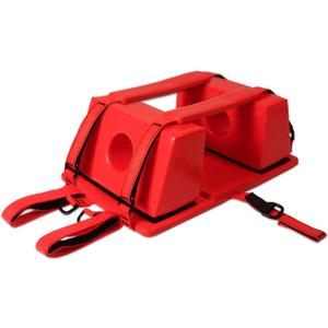 Dealmed Deluxe Emergency Head Immobilizer with Straps Universal Orange