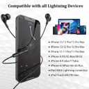 Guguearth for iPhone Headphones Earphones Earbuds Wired with Lightning Connector,Apple MFi Certified & Magnetic & Noise Isolating with Mic in-Ear Buds for iPhone 14 13 12 11Pro Max XR X XS 7 8 Plus