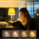 12-Pack E12 LED Bulb, 60 Watt Equivalent, Dimmable 2700K Warm White Light, B11 Chandelier Light Bulbs, 5.5W 500LM Candelabra LED Light Bulbs for Ceiling Fan Home Decor