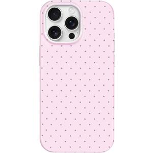 Hython for iPhone 13 Pro Max Case Cute Polka Dot Aesthetic Design Simple Cover 6.7", Thin Slim Anti-Scratch Soft TPU Bumper Shockproof Rubber Protective Phone Cases for Women Girls Girly Boys, Pink
