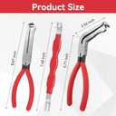 3Pcs Electrical Disconnect Pliers, Automotive Electrical Connector Removal Tool,Upgrade Electrical Connector Pliers,Automotive Electrical Terminal Connector Separator Removal Tool for Cars