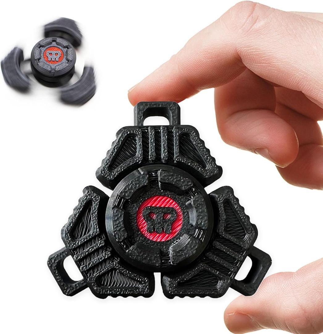 Latest Models 3D Printed Fidget Spinner, Multiple Rotation ModesLong Spinning, Cool Silent, Small Mini Toys for Anyone Anxiety, Quiet Bearing