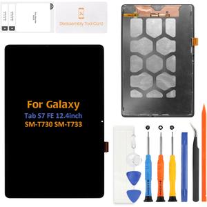 A-MIND for Samsung Galaxy Tablet S7 FE 12.4" LCD Display SM-T730 T733 T735 T736 T737 T738 Screen Replacement Touch Screen Digitizer Assembly Glass Repair Parts