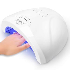 SUNUV UV LED Nail Lamp, Gel Light for Nail Polish UV Dryer with 3 Timers SUNone White (A-White)