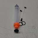 Gisafai 500cc Fluid Extractor Automotive Pump Manual Oil Extractor Pump Syringe for Gasoline Hand Cleaner for Power Steering, Hydraulic Fluid(Orange)