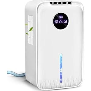 Dehumidifier(88.0OZ) for Home Small Dehumidifier With Drain Hose Timer (8-12-24H) Ultra-Quiet with Sleep Mode Auto Shut Off for Bedroom Bathroom Basement Kitchen RV Closet（850.0Sq.ft)