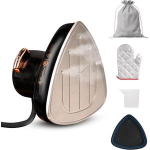EcoNour 2in1 Mini Travel Iron & Steamer with temperature control, light indicator, and nonstick soleplate. Compact, portable, and ideal for travel, crafting, quilting, sewing, and handcraft project