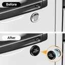 3 x Keyhole Covers for Jeep Wrangler JL Gladiator JT 2018-2025 2026 Door Security Accessories Magnetic Keyhole Door Lock Cover Waterproof Protection Item Black