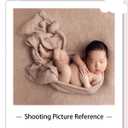 Zeroest Newborn Photography Wrap - Newborn Photoshoot Props for Boys & Girls - Stretch Knit Blanket for Baby Photo Prop (Tan, Small)