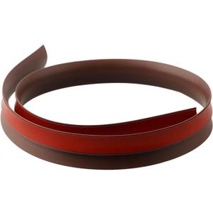 Flat Laminate Floor Transition Strip, 2 Inch Wide PVC Floor Cover Strip with Wood Grain Design for Stairs, Living Room and Kitchen(dark brown)