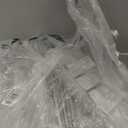 SPACEKEEPER 3 Tier Acrylic Storage Rolling Cart Clear Bathroom Cart Organizer, Transparency Laundry Room Organization Mobile Shelving Unit Multifunction Rolling Utility Cart for Office Living Room