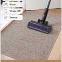 3 x Color&Geometry Ultra Thin Indoor Door Mat (Rolled-up NO Creases) 24"x36", Non Slip Rubber Backed Dirt Trapper Door Mat Indoor Entrance, Low Profile Entryway Mat, Easy Clean, Light Brown Linen