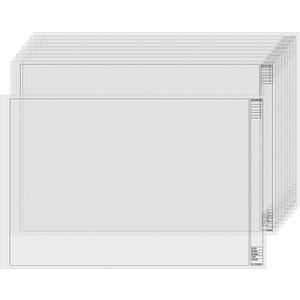 Gilprop 10 Sheets Architectural Vellum Paper 18" x 24" Drafting Vellum Tracing Sheets White Translucent Drafting Paper Rag with Border and Title Block for Drawing Sketching Architecture Building