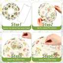 Honoson 12 Pcs Wildflower Paper Lanterns Spring Floral Wildflower Party Decorations Hanging 10 Inch Chinese Lanterns for Wedding Bridal Shower Baby Shower Tea Party Decorations
