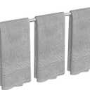 USHOWER Brushed Nickel Bath Towel Bar, 30-Inch Towel Rack for Bathroom Wall Mounted, Thicken SUS304 Stainless Steel Towel Rod (Total Length 32-Inch)