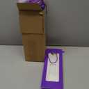 Tioncy 24 Pcs Valentines Day Single Wine Bottle Gift Bag Bulk Wedding Champagne Boxes with Clear Window Handles Reusable Holiday New Year Party Favor (Purple)