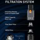 Car Vacuum Portable Cordless, 12000Pa 3-in-1 Car Vacuum Cleaner and Tire Inflator, 5000mAh Battery, 150 PSI, LED Light, Type-C Charge, Portable Tire Inflator for E-Bike, Motorcycle, Ball