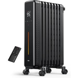 DREO Oil Filled Radiator Heater for Indoor Use, 1500W Heater for Large Room
