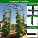 Garden Arch Trellis for Climbing Plants, Adjustable Tunnel Trellis 7.4FT Tall & 2.8 FT Depth, Metal Plant Support Garden Trellis Arch for Outdoor Climbing Vine,Vegetable, Fruit, Flower
