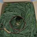 9FT 2Pack Real Touch Christmas Norfolk Pine Garland, Artificial Christmas Garland, Faux Greenery Garland with Lifelike Texture for Fireplace Mantle Table Wall Stair Indoor Outdoor Holiday Xmas Decor