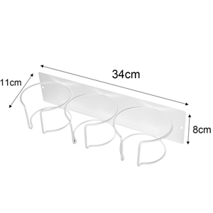 2pcs Water Bottle Organizer 3 Cups Max Weight 5 kg, White