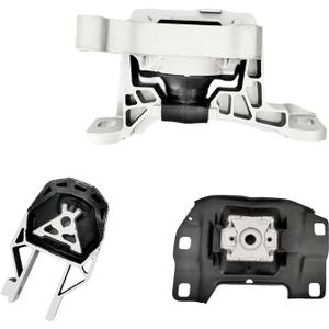 Engine Motor Mount Set 3pcs Compatible with Escape 2013 2014 2015 2016 1.6L/ 2017 2018 2019 1.5L Automatic Transmission Replacement for 3352 3214 3238 A5520 A5612 A5592