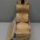 Gift Bags 8.25"X5.9 "X3.15" 100pcs Brown Kraft Paper Bag with Handles for Small Business Christmas Bulk, Wedding, Party Favor, Shopping, Lunch, Halloween Trick-or-Treat Bags