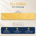 Prime-Line J 4703 6 x 34 In., Aluminum, Door Kick, Brite Brass Plated (Single Pack)