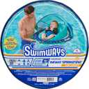 SwimWays Infant Spring Float, Baby Pool Float with Canopy & UPF Protection, Swim Training PFD, Swimming Pool Accessories for Babies 3-9 Months