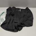 HANERDUN Men 2 in 1 Workout Running Athletic Shorts Sport Pants with Pocket (X-Large, Black)