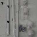 ENJOYBASICS No Drill Curtain Rods for Window 28 to 47 Inches, 5/8 Inch Diameter Renter Friendly Drapery Rod with Adhesive Brackets without Drilling, Adjustable from 27 to 52 Inches, White