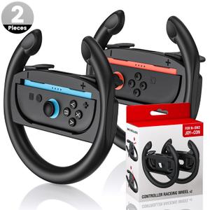 DLveer Steering Wheels Compatible with Switch 2 Controllers,Racing Wheels for Gaming, Simulates Realistic Racing Experience,Steering Wheel Accessory Compatible with Switch 2 Joycon Controller