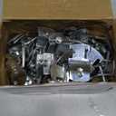 Landhoow Emt Pipe Universal Strut Clamps Strut Channel Accessory Electro Galvanized Conduit Clamp with Bolt and Nut, Rigid Pipe Tool(3/4 Inch,Silver,50 Pcs)