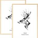 Yaetm 18x24 Poster Frame Set of 2, Natural Solid Oak Wood Picture Frame 18x24 for Photos, Posters & Art Prints, Wall Gallery for Horizontal and Vertical Wall Mount (2 pack, Oak)