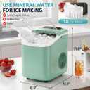 DUMOS Ice Makers Countertop Ice Machine with Portable Handle Compact Size