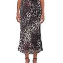 Women's Y2k Floral Print Mesh Midi Skirt Elastic High Waisted Bodycon Boho Mermaid Summer Long Skirts for Women, Leopard (Medium