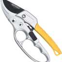 Germany Pruning Shears, Arthritis Weak Hand Snips, Work 3 Times Easier, 1-Inch Cut Capacity Garden Clippers, Ergonomic handle, Rust Resistant, High Strength Steel, Sharp